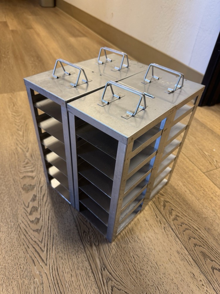 Metal Microscope Slide Freezer Storage Rack – Holds Multiple Slide Trays