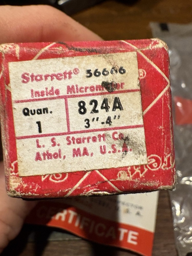 Starrett Inside Micrometer - 824A - 3" to 4"
