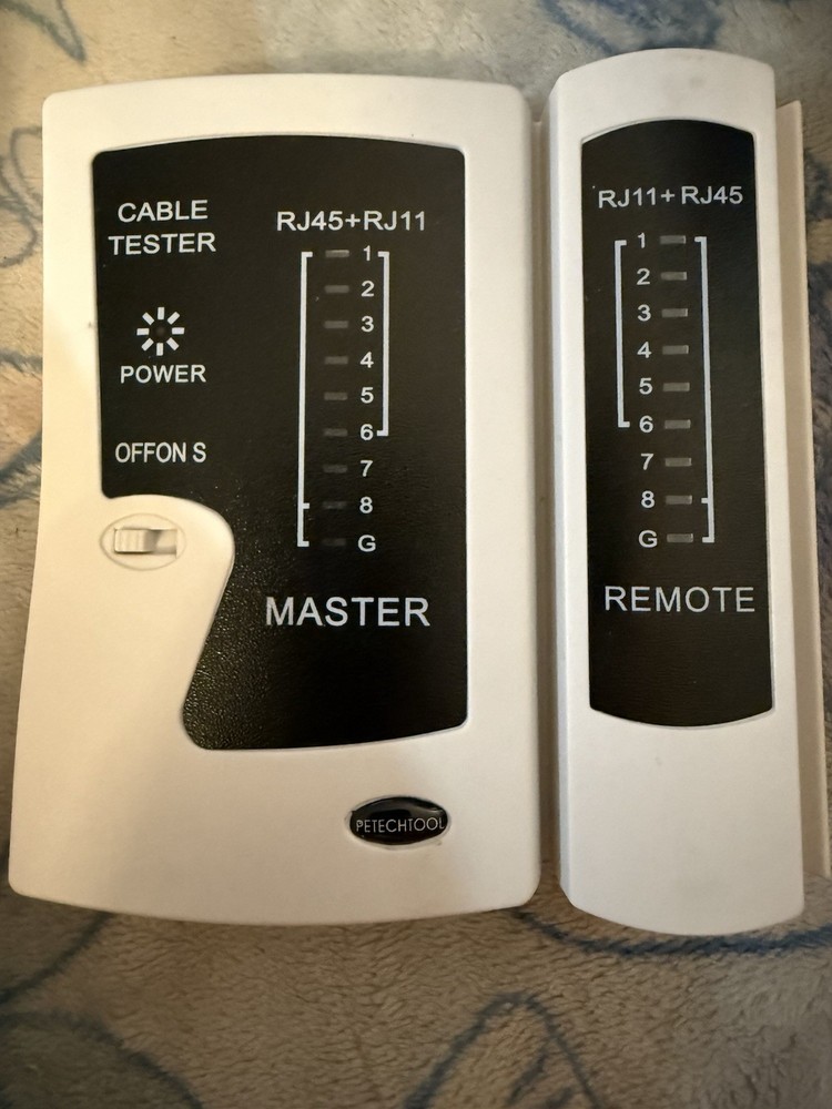 RJ 45+RJ11 Cable Tester Set