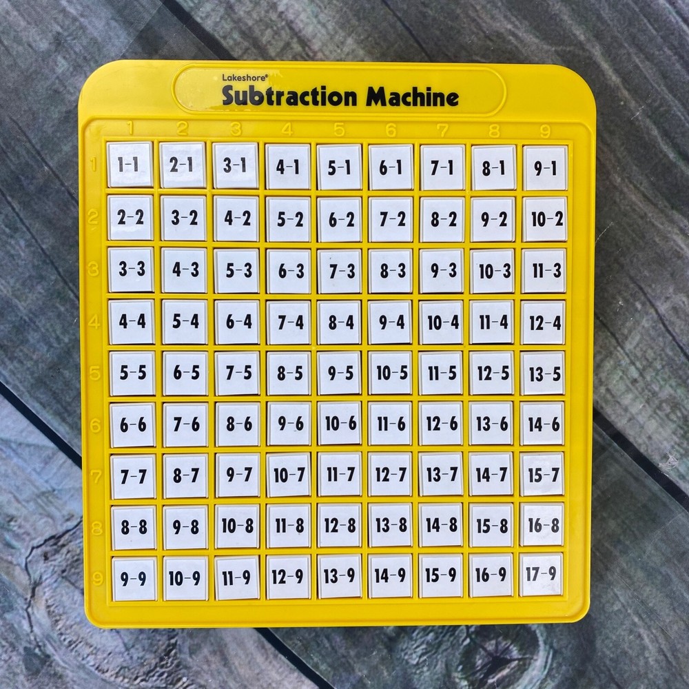 EUC Lakeshore Subtraction Machine Learn Subtract Press Button Math Educational