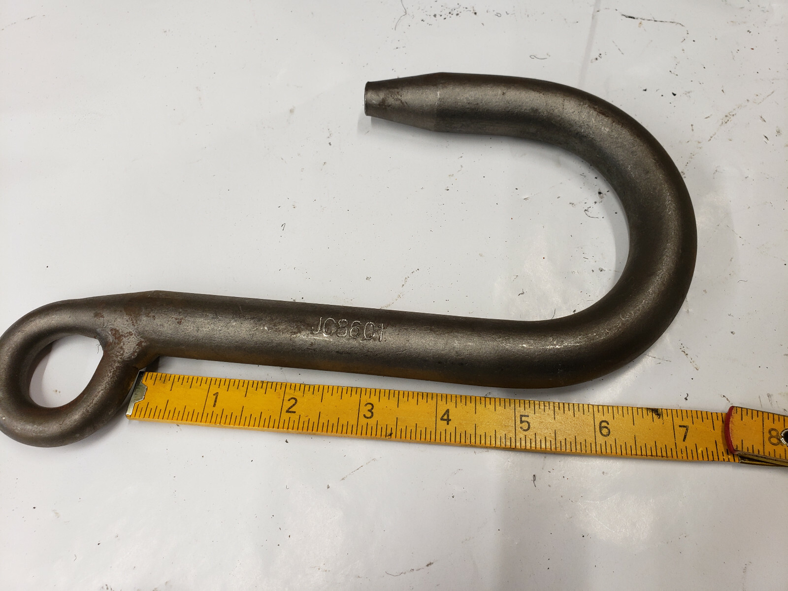 LMHE JC8601 2000 lb Steel Foundry lifting J-Hook 7/8" . x 8-1/2" MADE IN USA