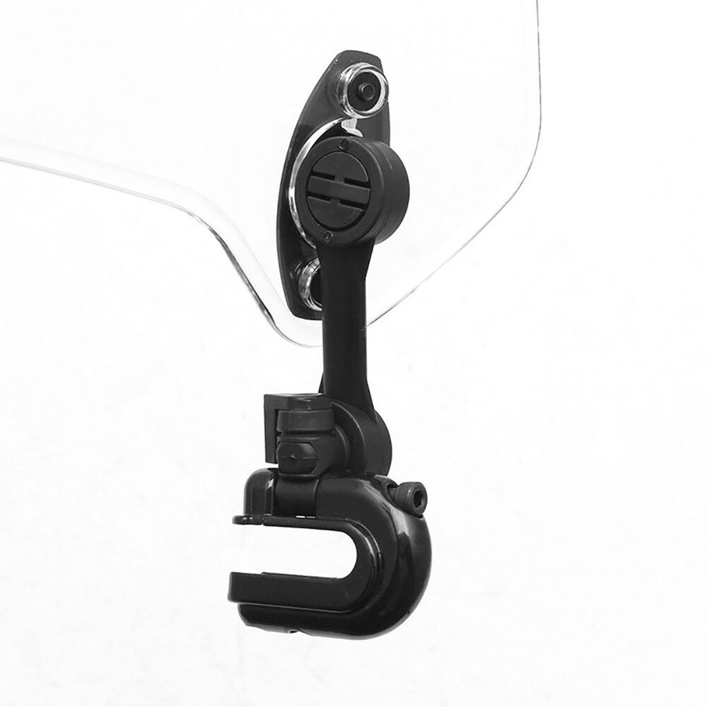 Motorcycle Adjustable Clip-On Windshield Extension Spoiler Windscreen Deflector