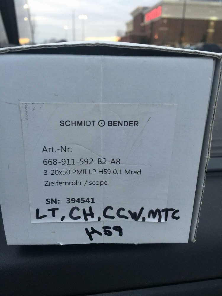 Schmidt and Bender PM ii scope throw lever