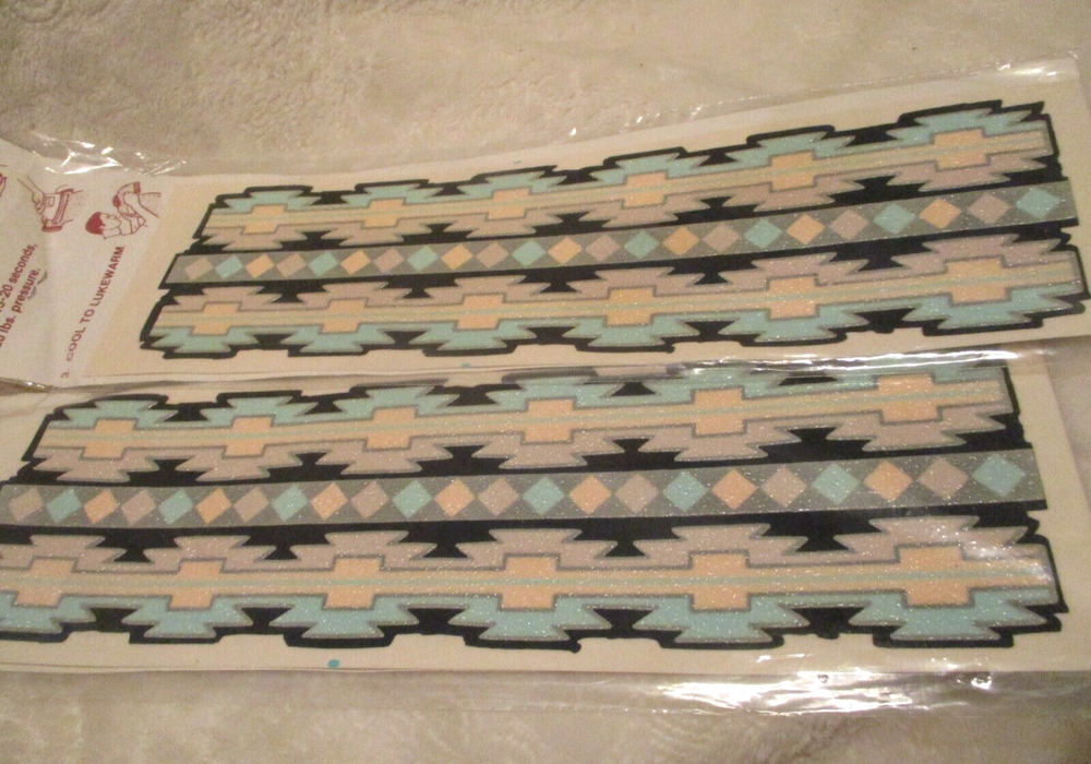 Crafting~Iron Ons~Southwest Pattern~2 Sealed Packages