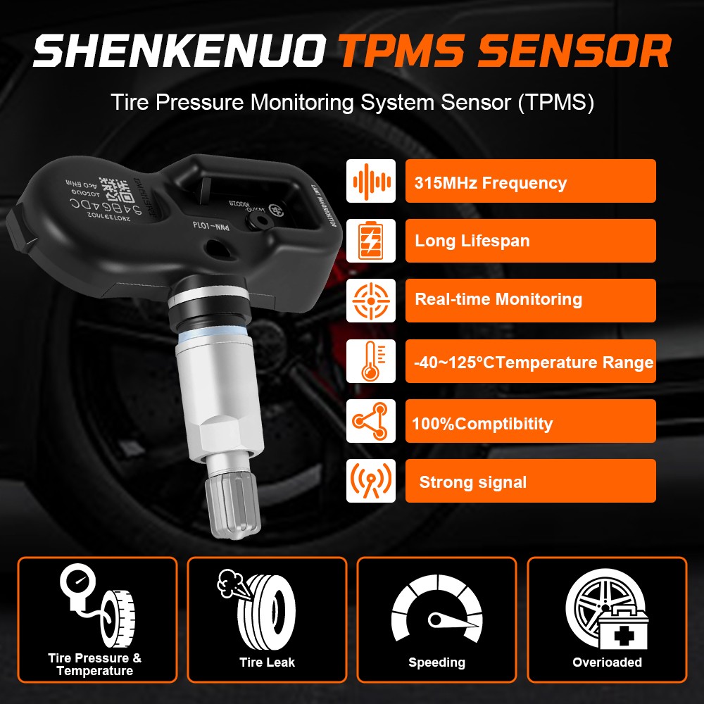 4PCS Genuine TPMS 42607-33021 Tire Pressure Sensor PMV-107J for Toyota Camry