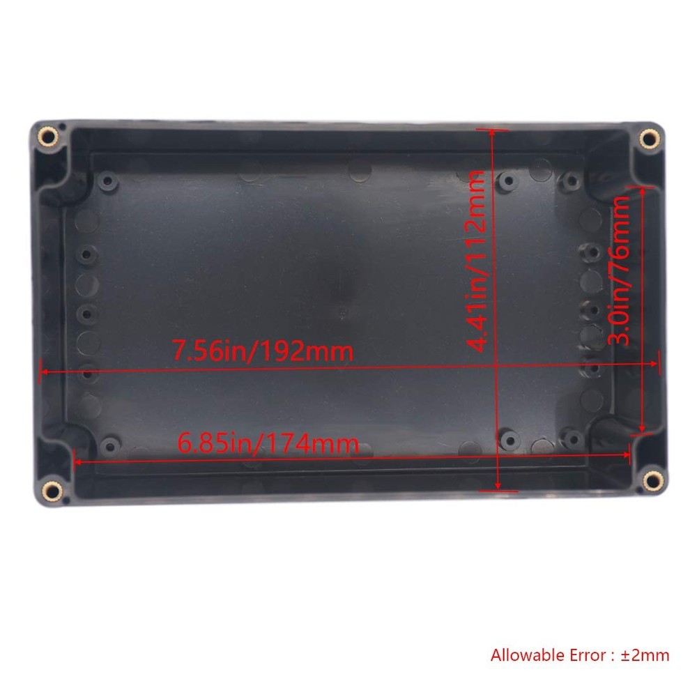 Junction Box, Electrical Project Case Power Junction Box, Project Box Black (...