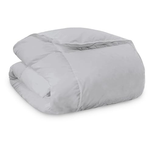 Down Alternative Quilted Comforter Duvet Insert, Ultra Soft for Full/Queen Gray