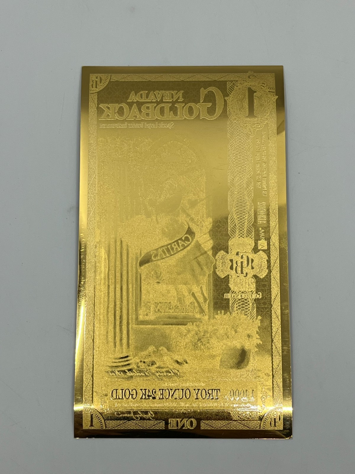 2023 One Nevada Gold Back 1/1000th Troy Ounce 24k Gold