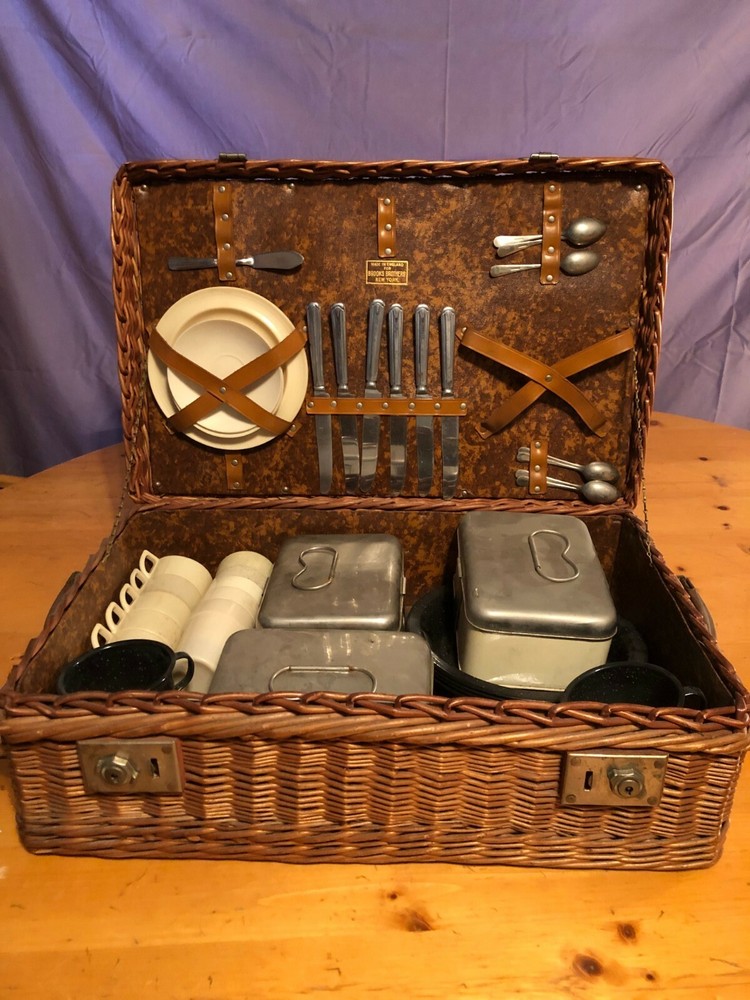  Wicker picnic basket by Brooks Brothers