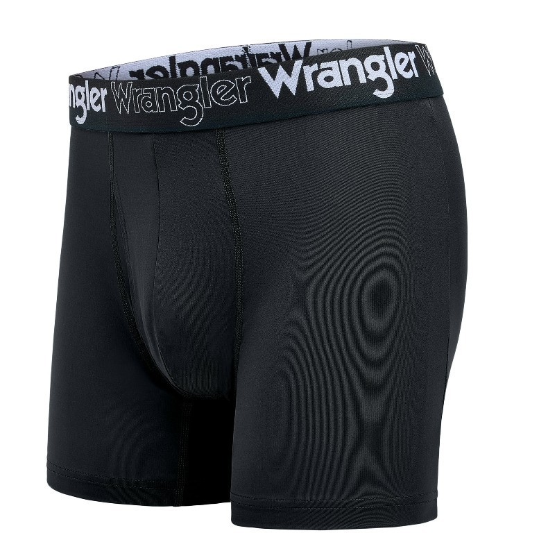 Wrangler Five Star 3 Pack Boxer Briefs Performance Active Stretch Black Size L