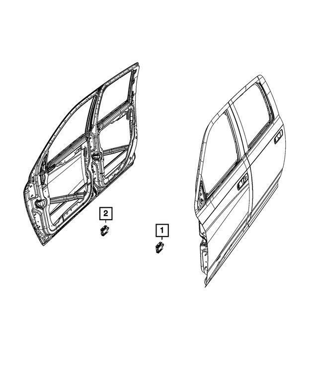 Genuine Mopar Door Module Right 68590564AC