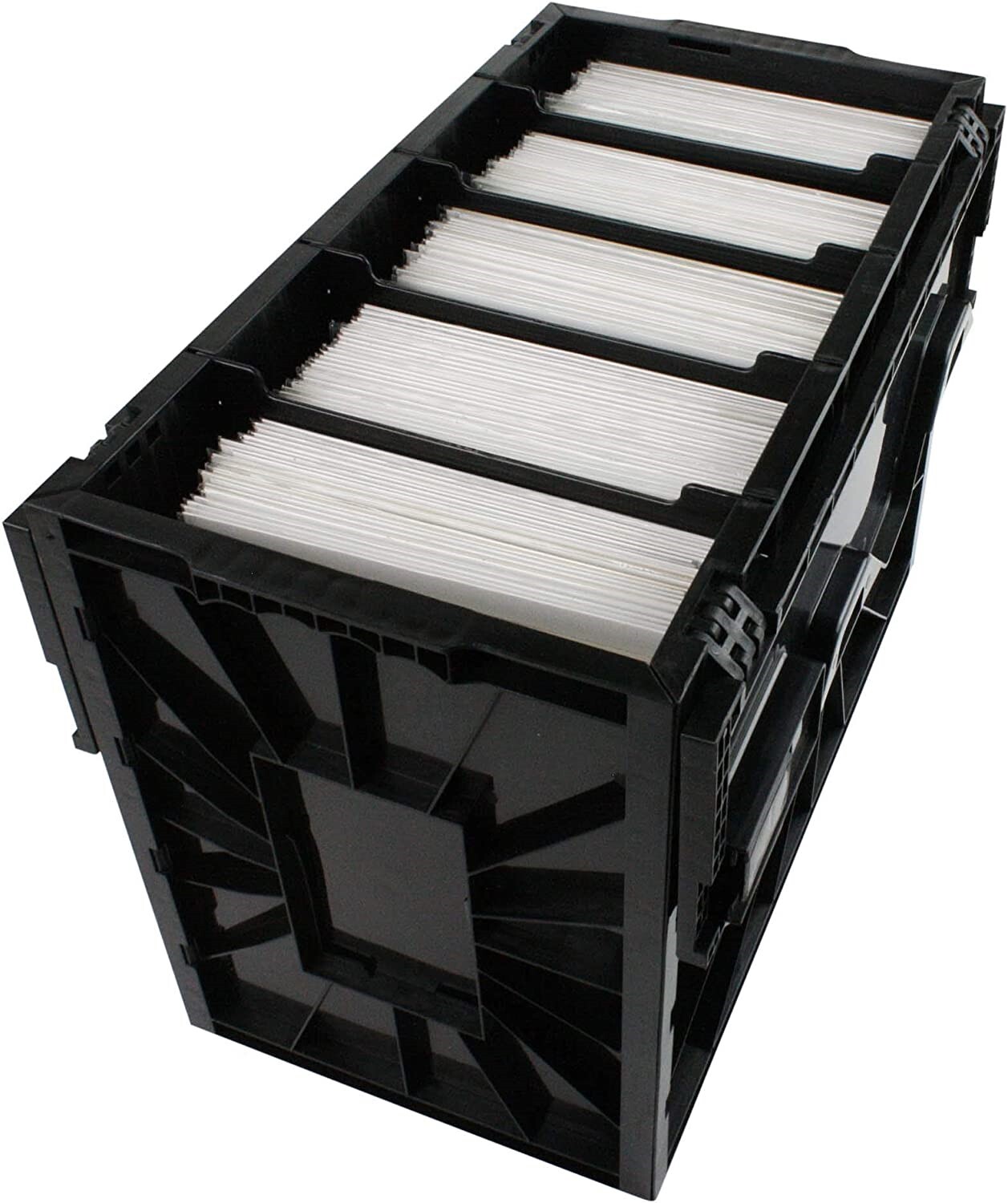 BCW Short Comic Book Bin Heavy Duty Stackable Plastic Box Holds 150 Bagged BCW