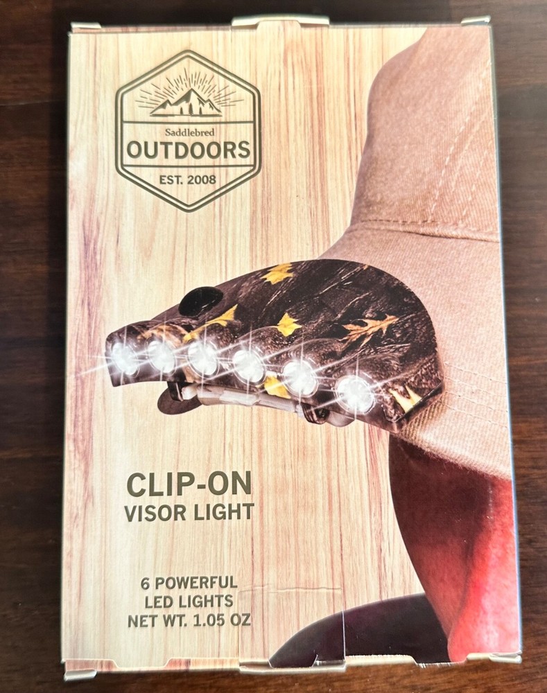 Saddlebred Outdoors Clip-On Visor/Hat Light LED Lights