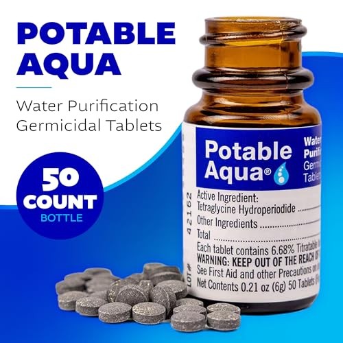Water Purification Treatment Tablets 50 Count