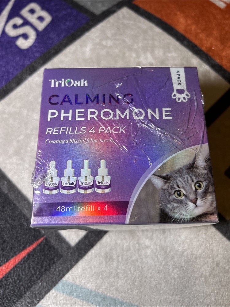 TopSum Cat Calming Diffuser Refills: Pheromone Refill for Cats, 4 Pack