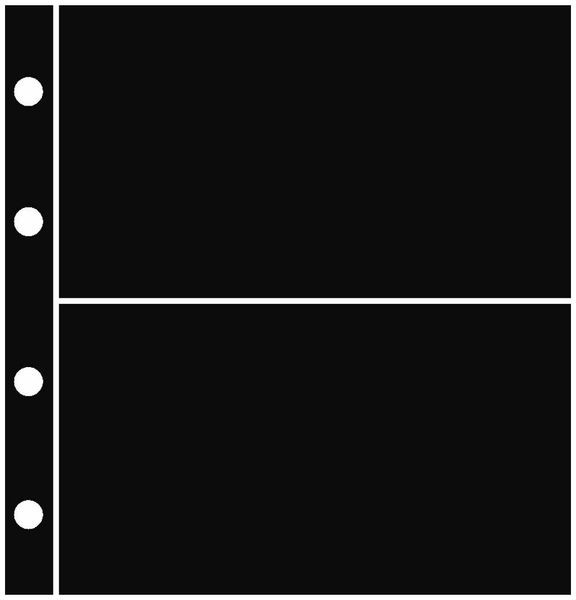 5 Prophila banknote sheets, 2 pockets black