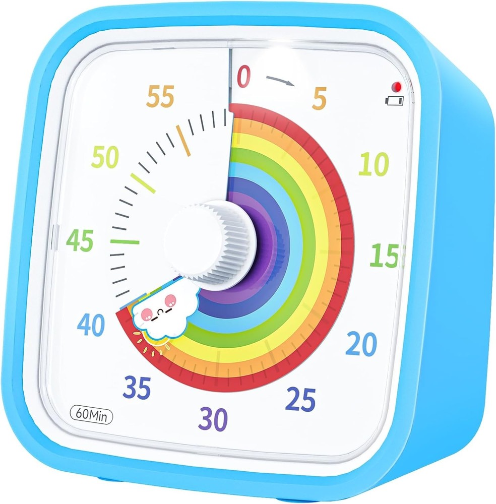 Rainbow Visual Timer for Kids and Adults