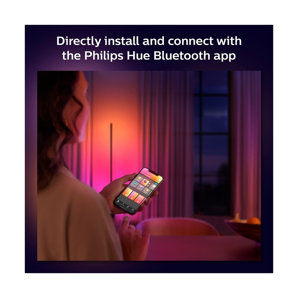 Philips Hue Bluetooth Gradient Ambiance Smart Lightstrip 2m/6ft Base Kit with...