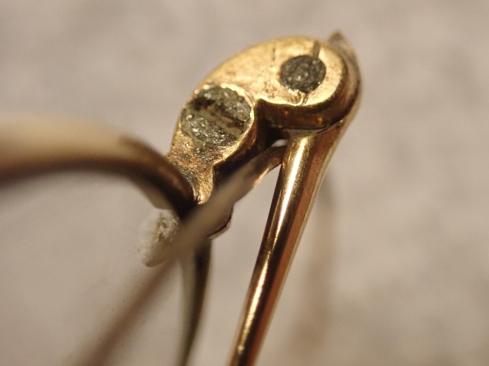 10K SOLID GOLD AMERICAN OPTICAL 1900 FRAME WITH PASTE-ON WAFER BIFOCALS!