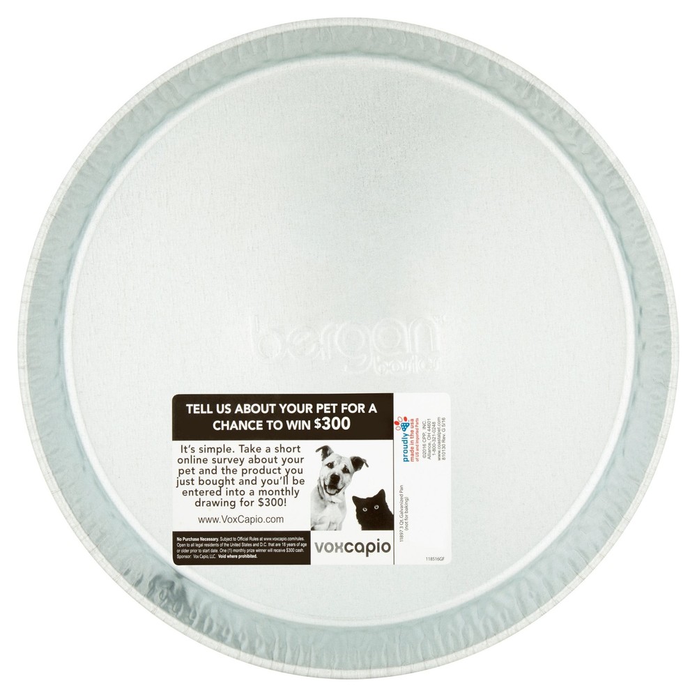 (2 pack) Bergan Galvanized Dog Pan