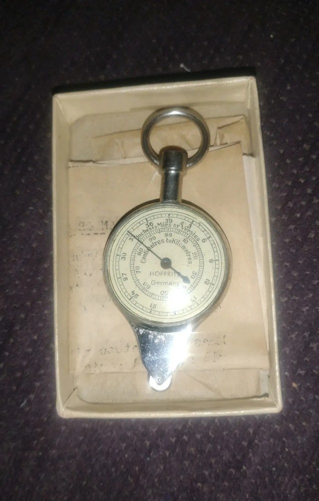Hoffritz (New York) Dual Sided Vintage Compass Map Meter