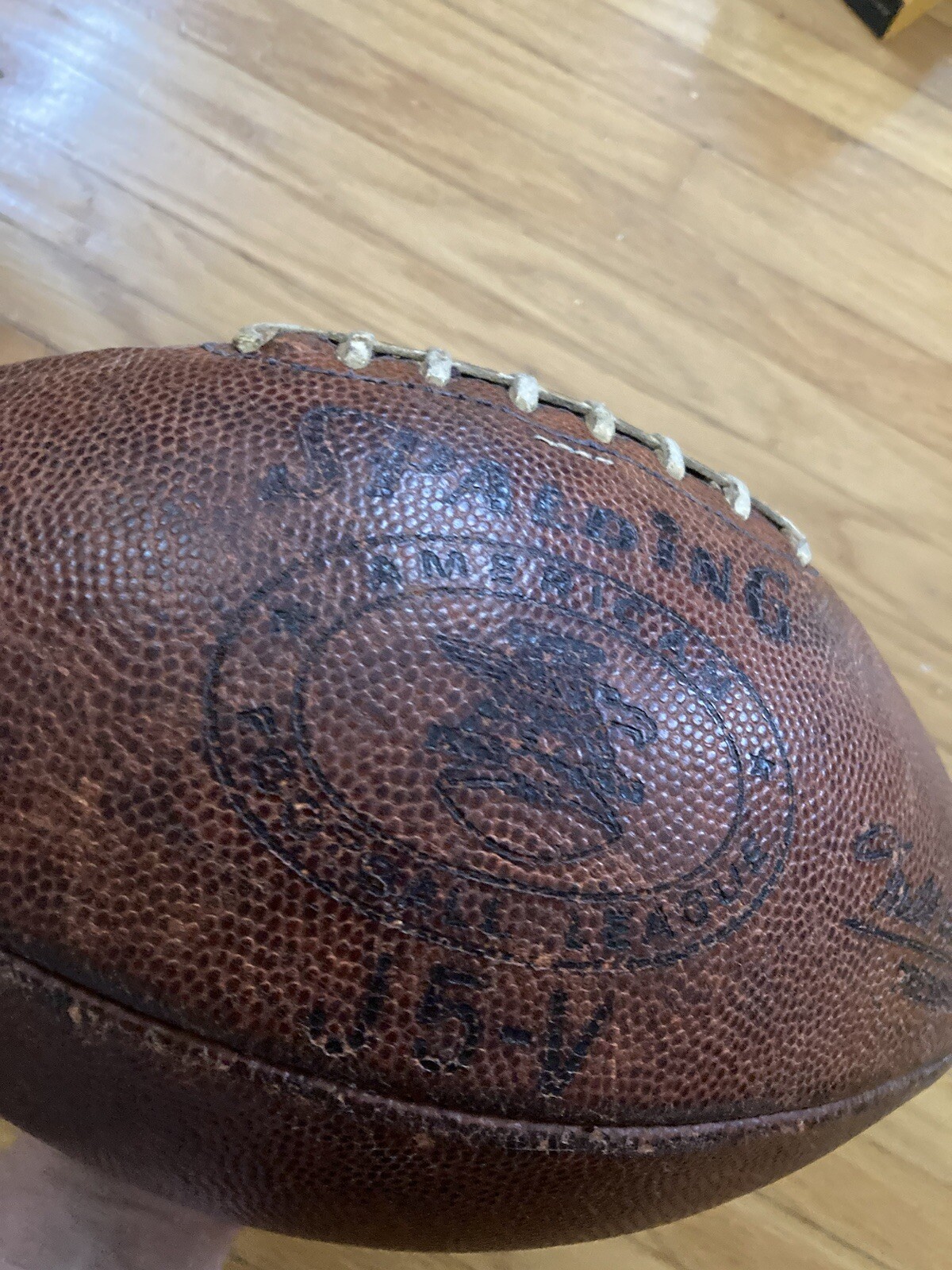 original 1960's AFL AMERICAN FOOTBALL LEAGUE actual GAME USED FOOTBALL J5-V
