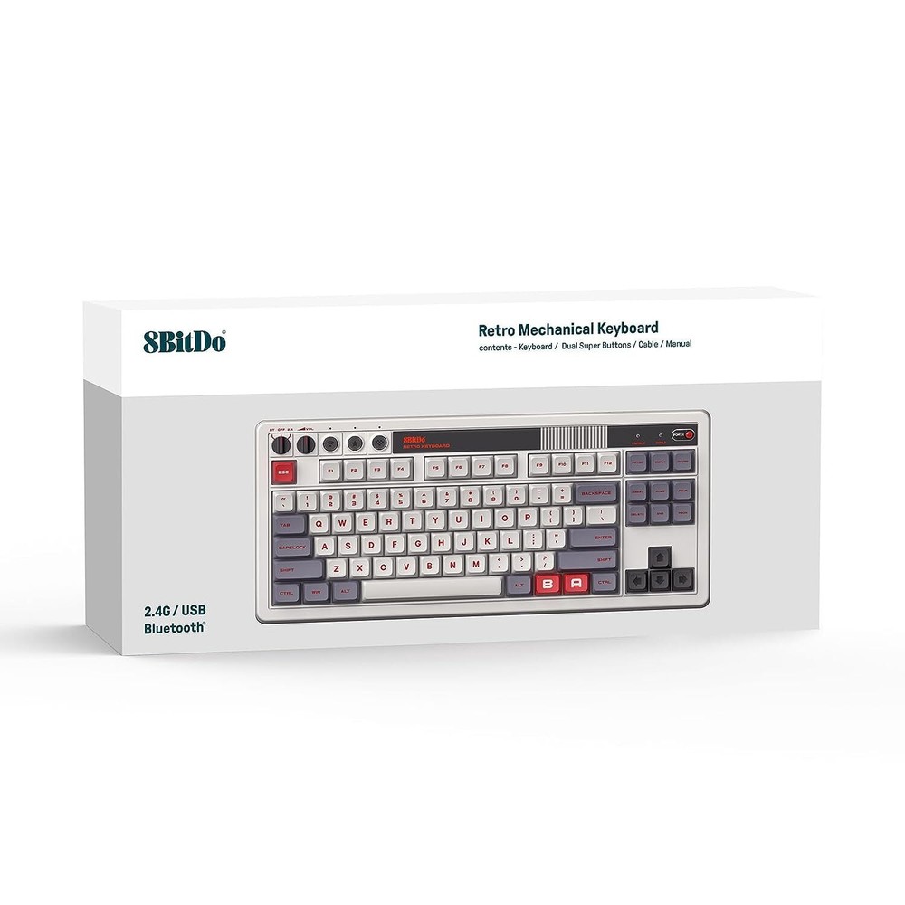 8Bitdo Retro Bluetooth Mechanical Gaming Keyboard, Programmable - N Edition