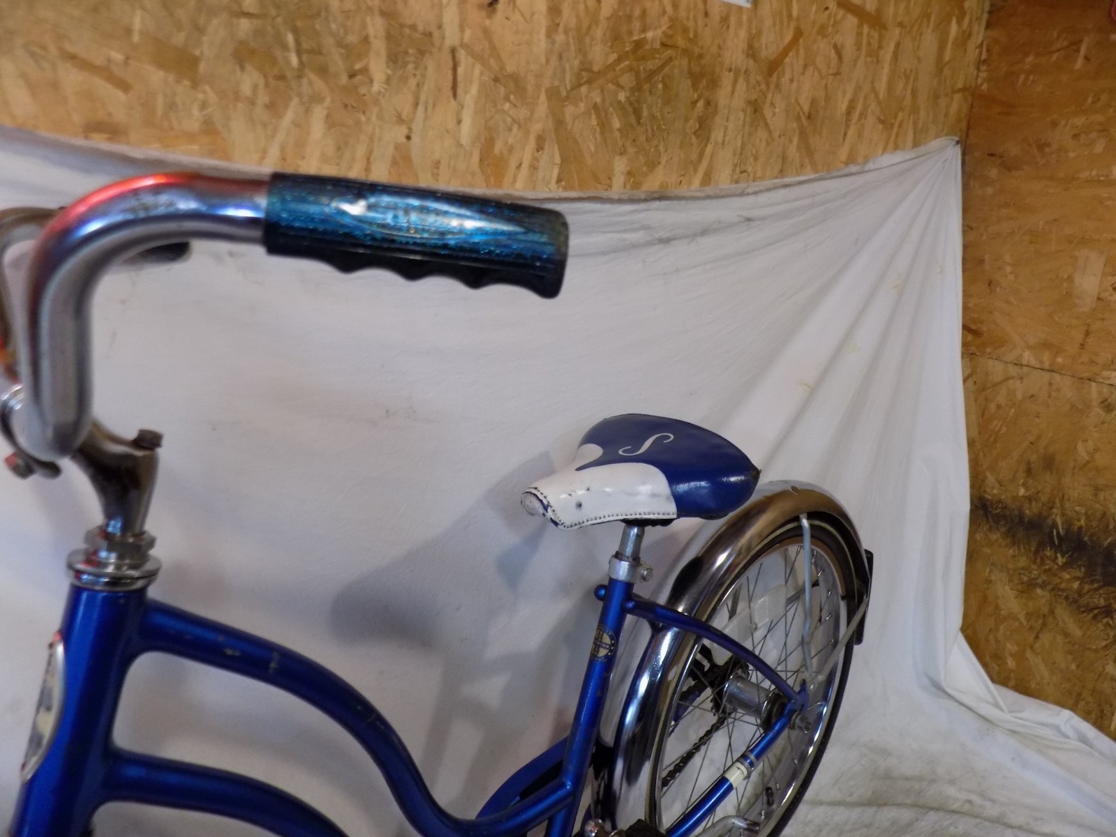 1977 SCHWINN BANTAM 20" STINGRAY MUSCLE BIKE S7 BLUE HOLLYWOOD SUPERIOR TIRES S7