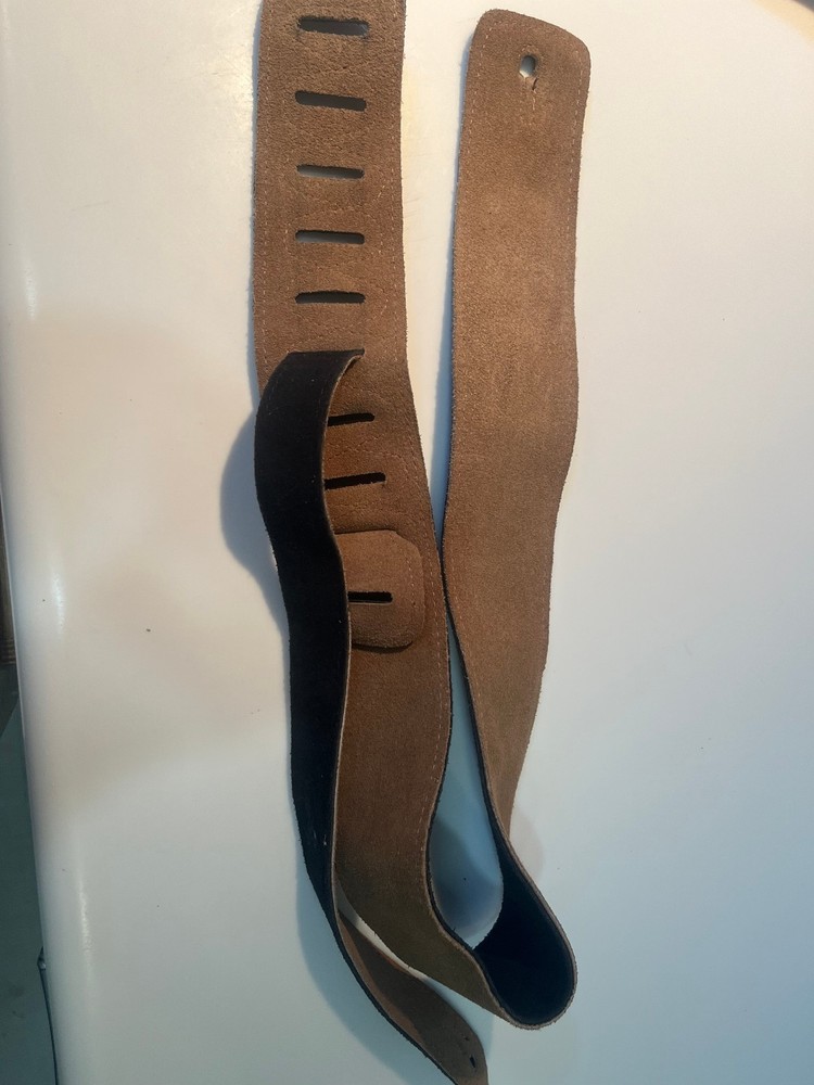 Brown Suede Guitar Strap