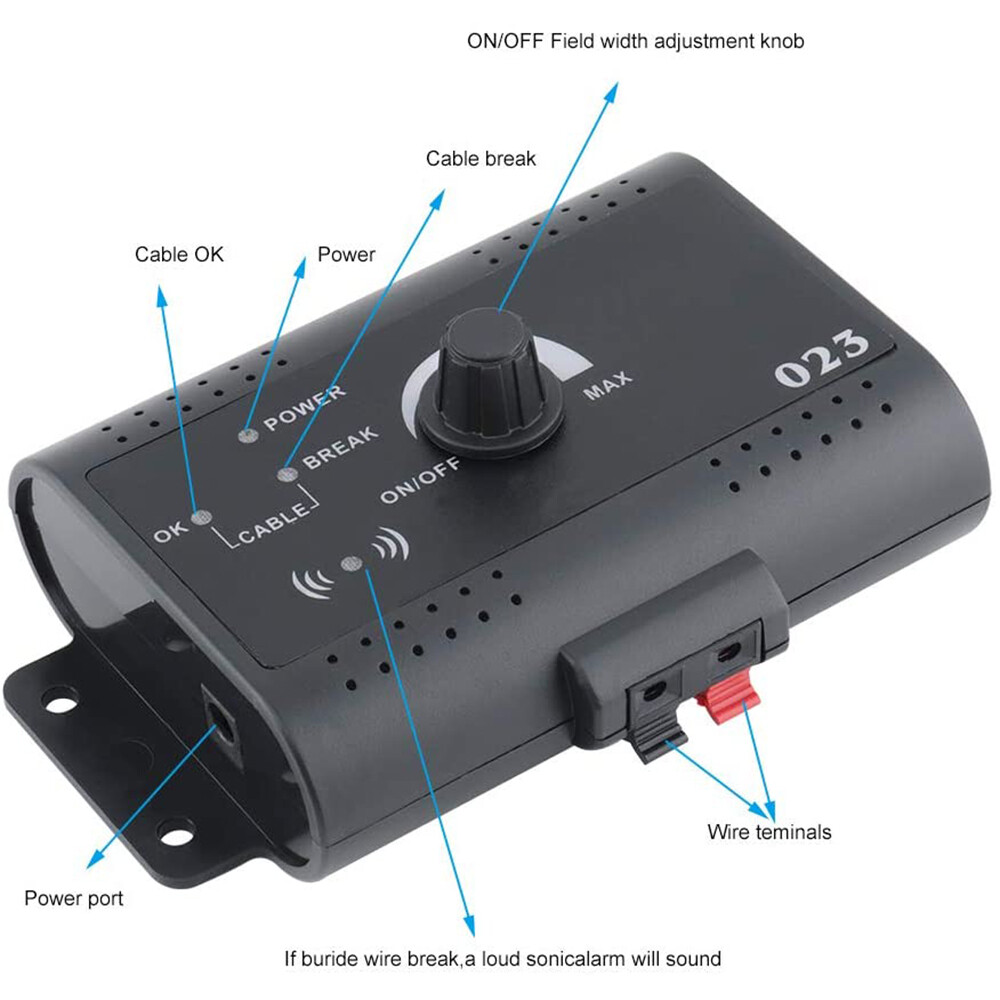 In-Ground Underground Waterproof Electric Dog Pet Fence System 2-3 Shock Collar