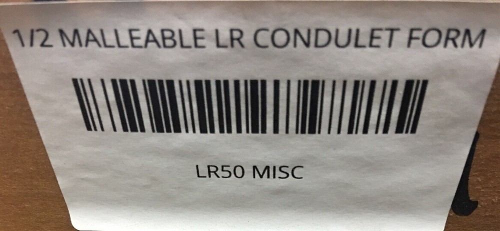 LR50 MISC 1/2 MALLEABLE LR CONDULET FORM 35