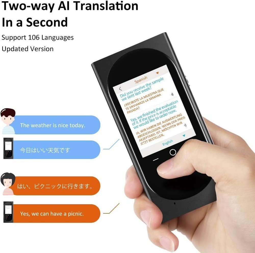 WiFi Language Support Translator Device Interpreter Two Way Voice