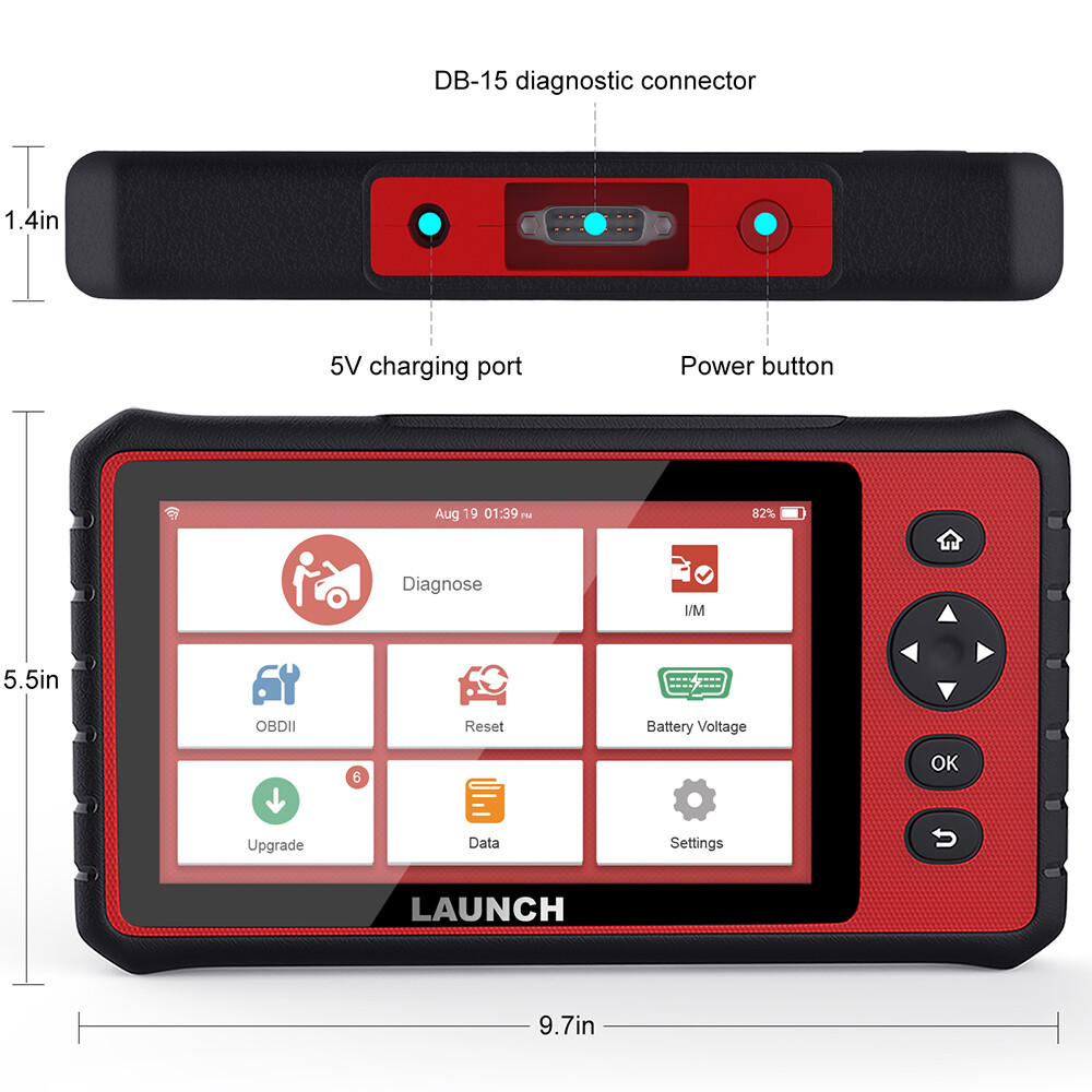 LAUNCH X431 CRP909 OBD2 Scanner Car Diagnostic Tool Full System Key Coding ABS