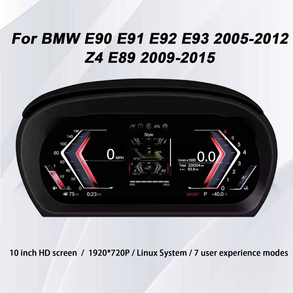10"Cluster Digital Dashboard For BMW 3 Series E90 E91 E92 E93 2005-2012 / Z4 E89