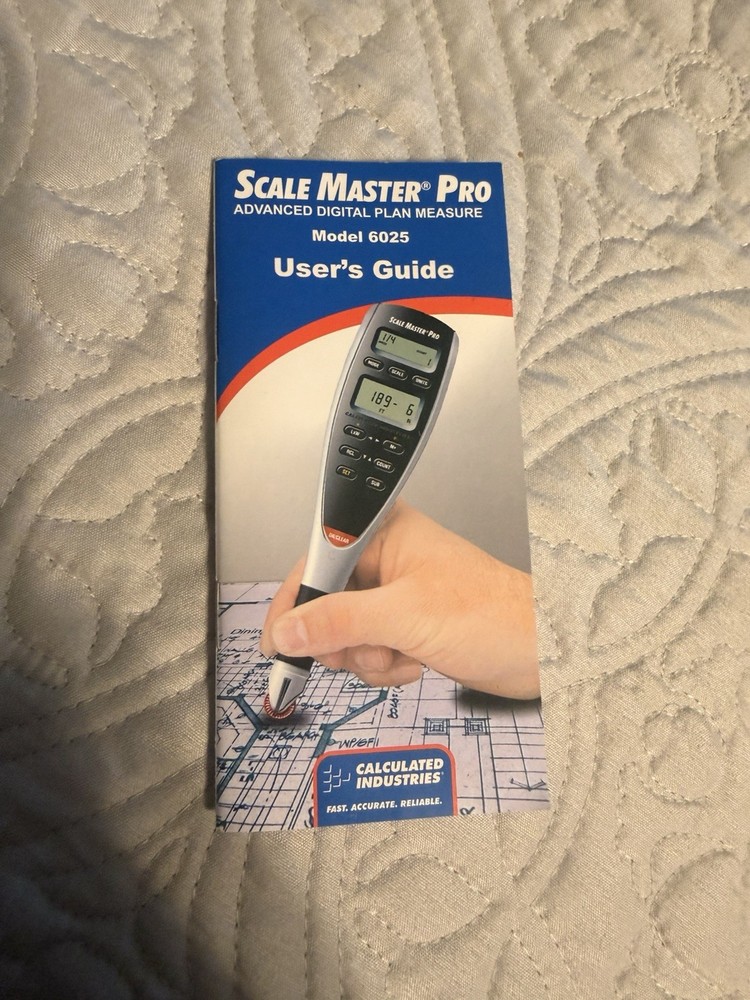 Scale Master Pro Digital Rolling Plan Measure Model 6025 [Working]
