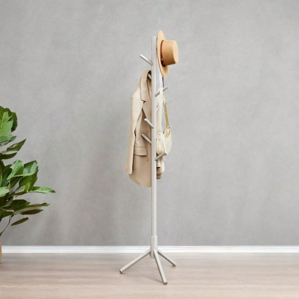 VASAGLE Solid Wood Coat Rack, Free Standing Tree-Shaped Coat Rack-FGQA
