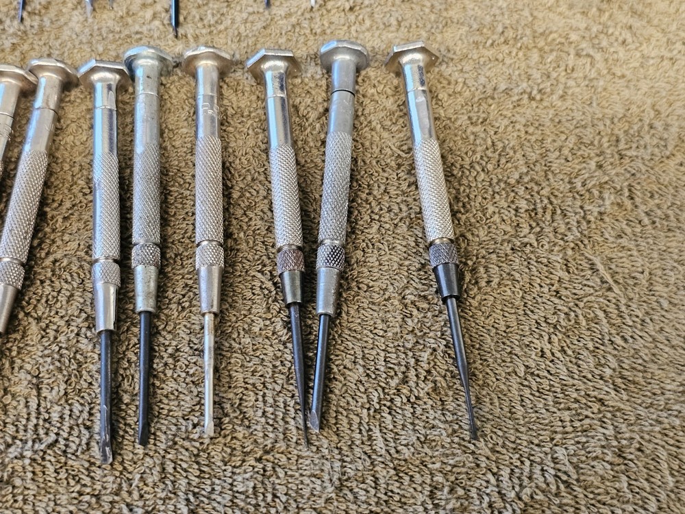 20 Moody Precision Screwdriver Mini Driver Bit Flat Head Set Changeable Tips USA