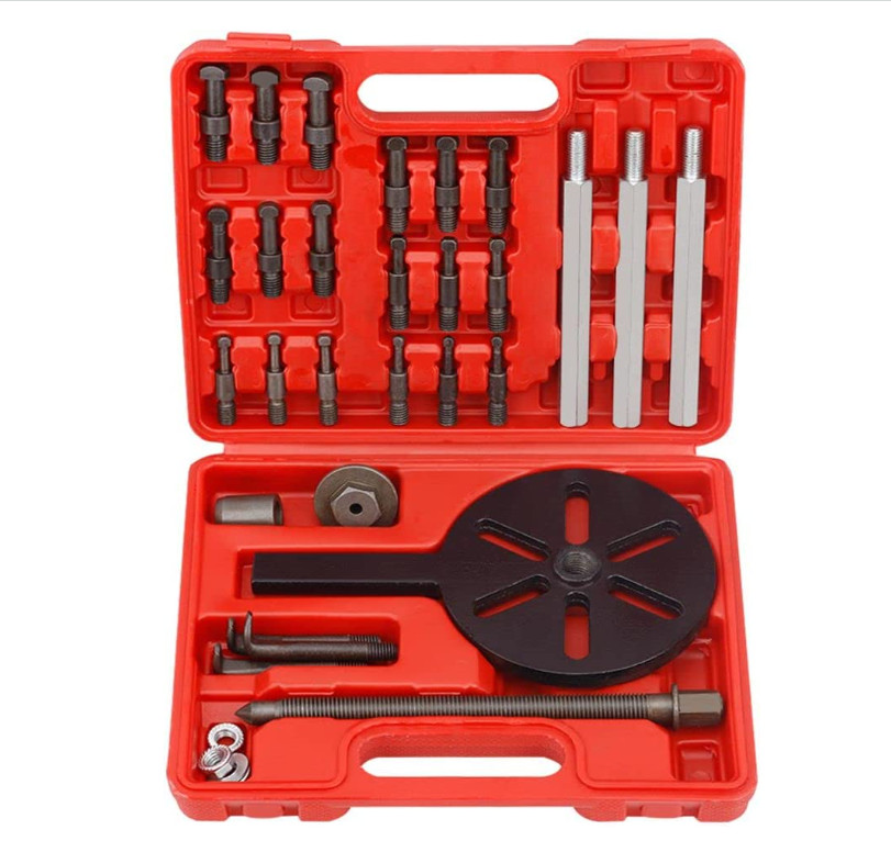 Three-jaw Puller Kit Inner Hole Removal Tool Bearing Disassembly with Box
