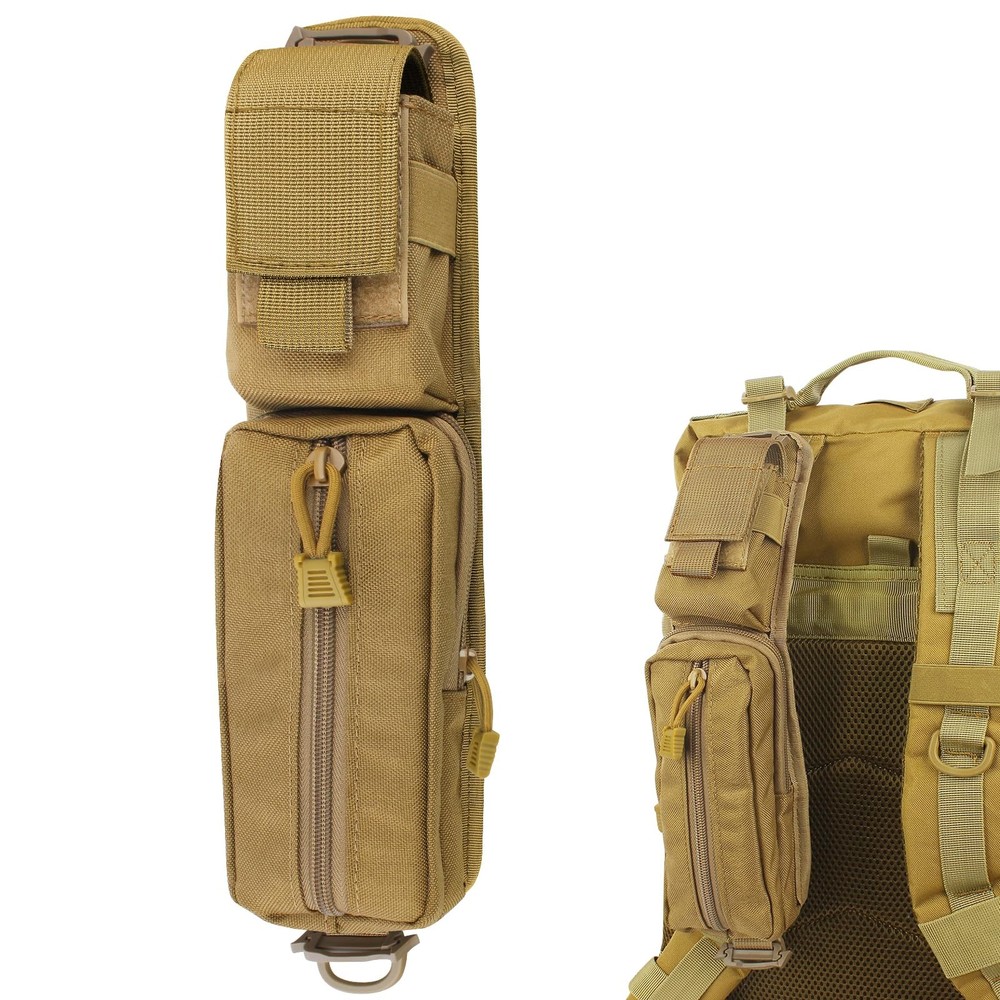 Tactical Molle Accessories Pouch for Backpack Strap, Strap Khaki