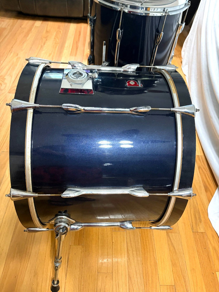 Premier 4pc Drum Set Bue XPK Very Nice Made in England