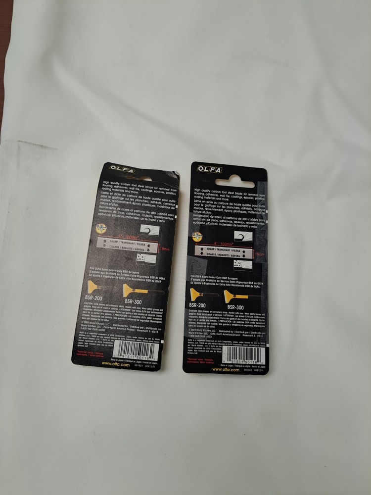 OLFA SCRAPER BLADES BS-10B # 1086566 10 PACK