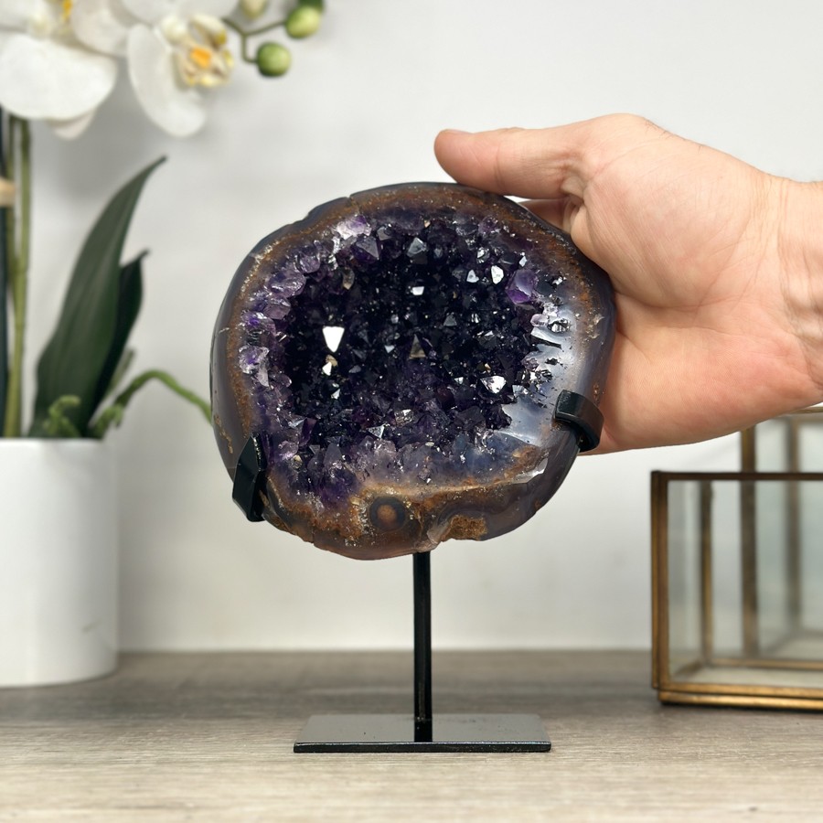 Deep Purple Amethyst Geode. MWS2199
