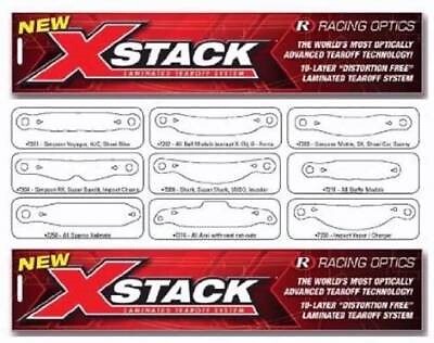 Racing Optics 10215C Laminated Tear Off 10 3/4" Button Ctr-All Bieffe Models