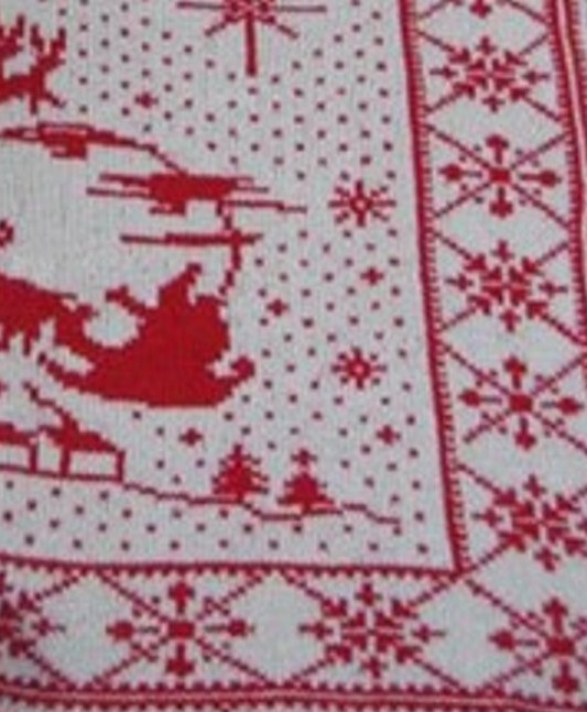 Christmas Afghans Three Double Knitting Patterns Vintage