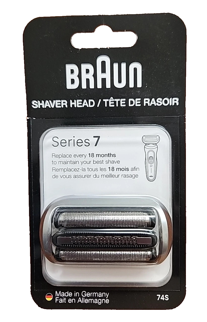 Braun Series 7 74S Electric Shaver Replacement Head Blade Cutter Silver Fits S7