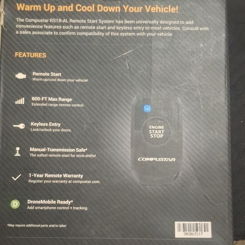 Computer RS1B-AL Universal Remote Starter.