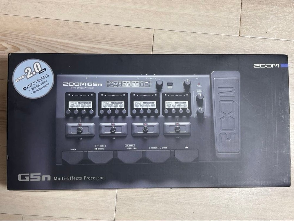 Zoom G5N Multi Effects Processor 159 Amp / Effect Models Test Completed Used