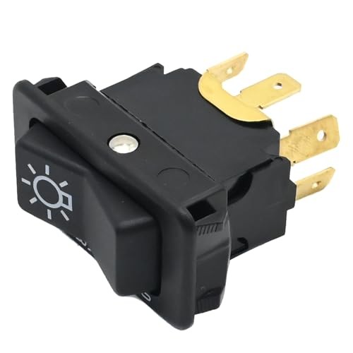 Headlamp Switch 3 Position 5 Pin Headlight Rocker Switch Replacement for