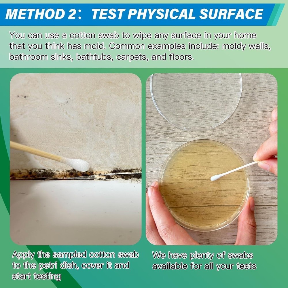 Home Mold Kit - 12 Detection Tests, Mold Detector