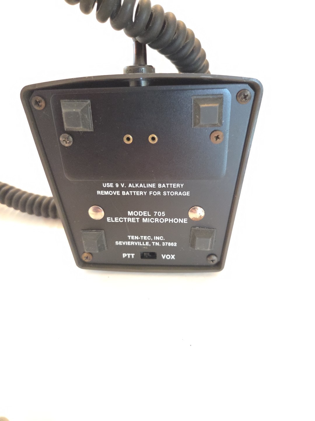Ten-Tec 705 Vintage 4-Pin Ham Radio Desk Microphone